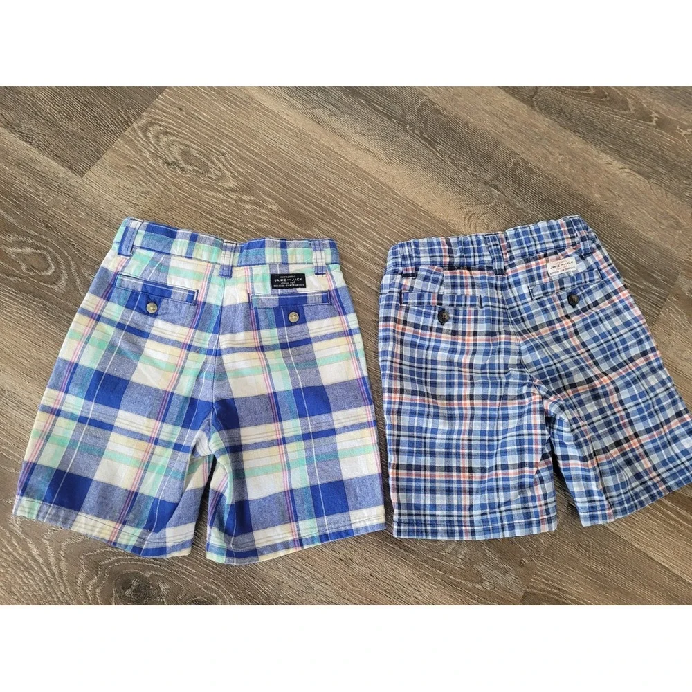 Janie and Jack Plaid Shorts Bundle -‎ Boys Casual Summer Shorts - 18-24M & 3 #9